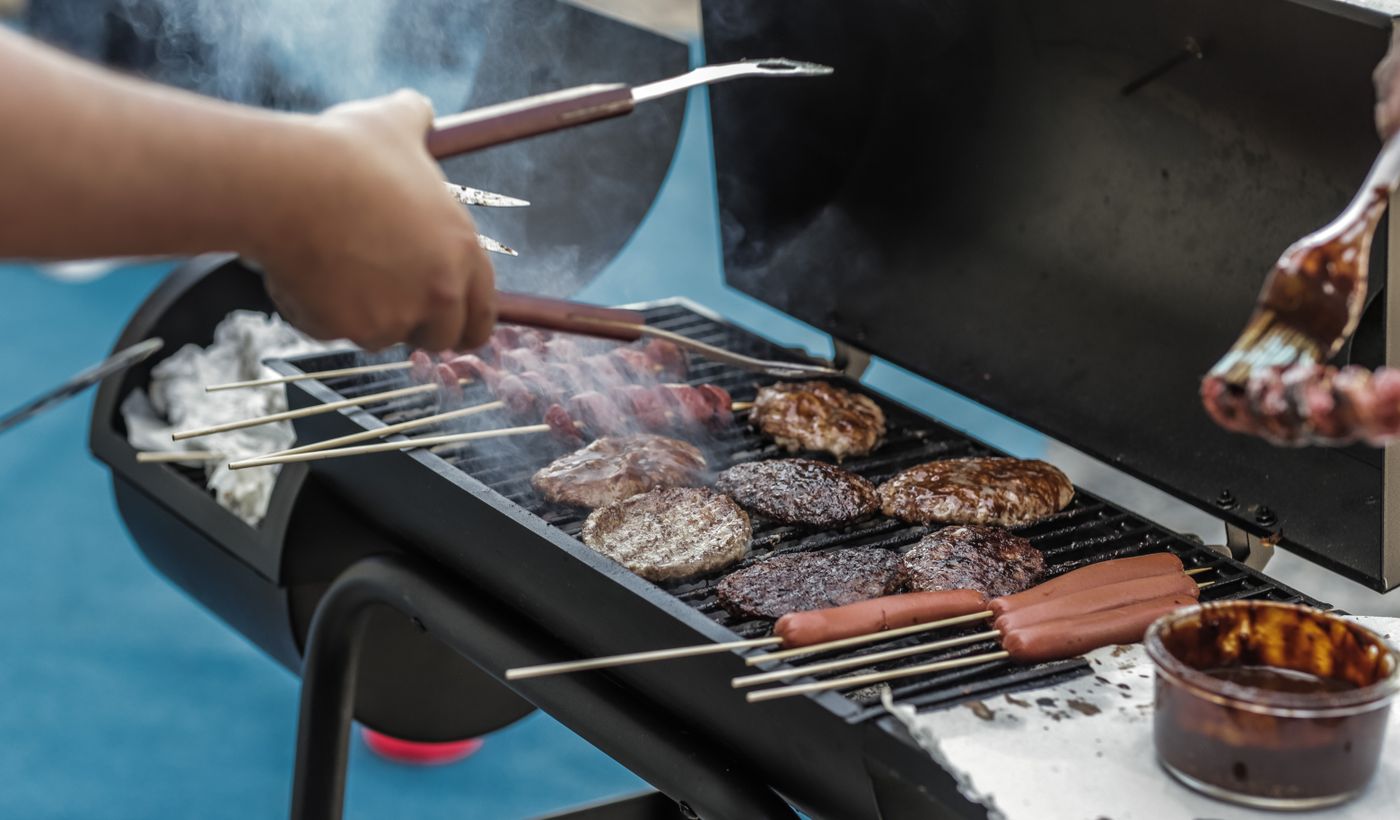 Smoker Grill Combo