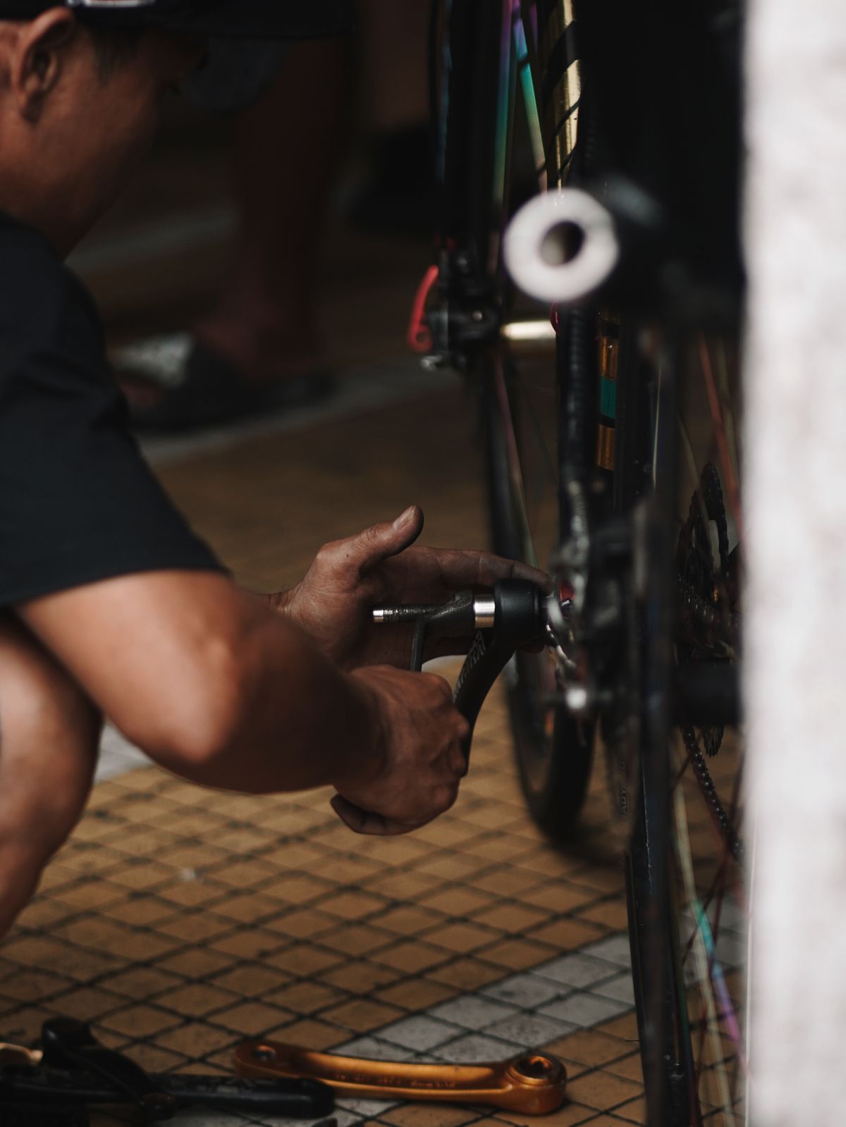 Bike Work Stand for an Ebike
