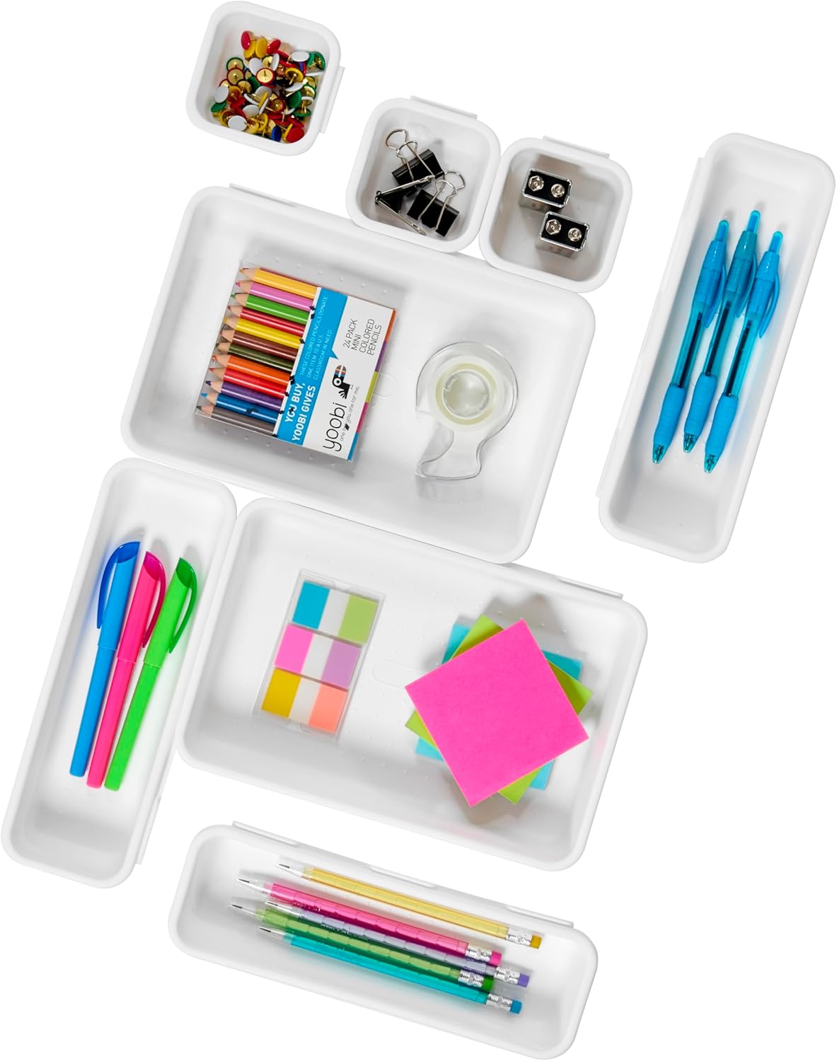 madesmart 8-piece interlocking bin set