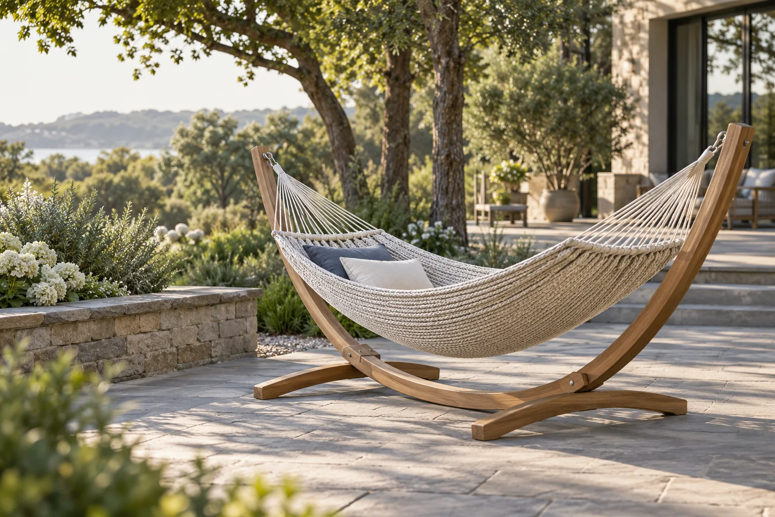 Hammock and stand shown as a product-category example