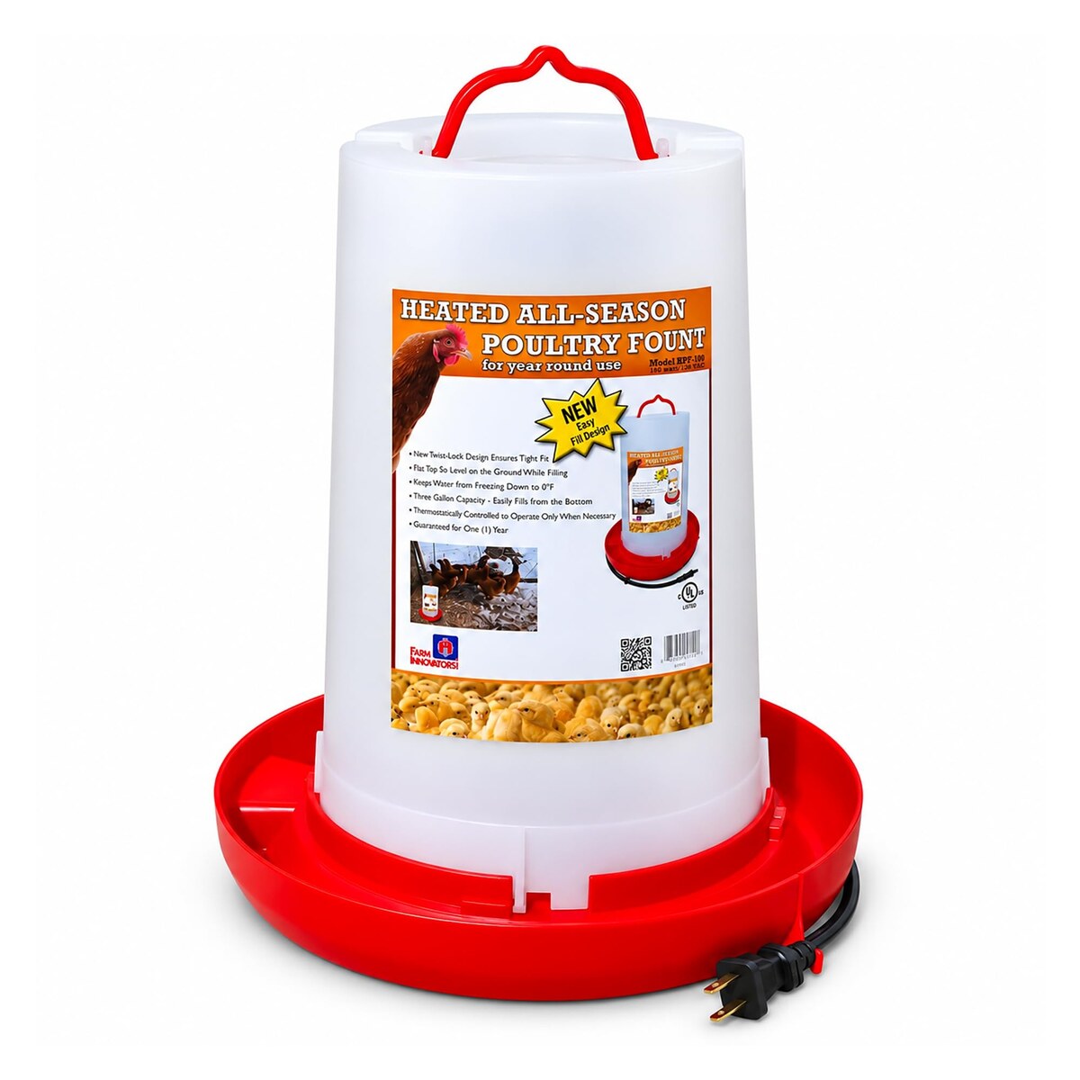 Heated Waterer for Backyard Chickens in Winter