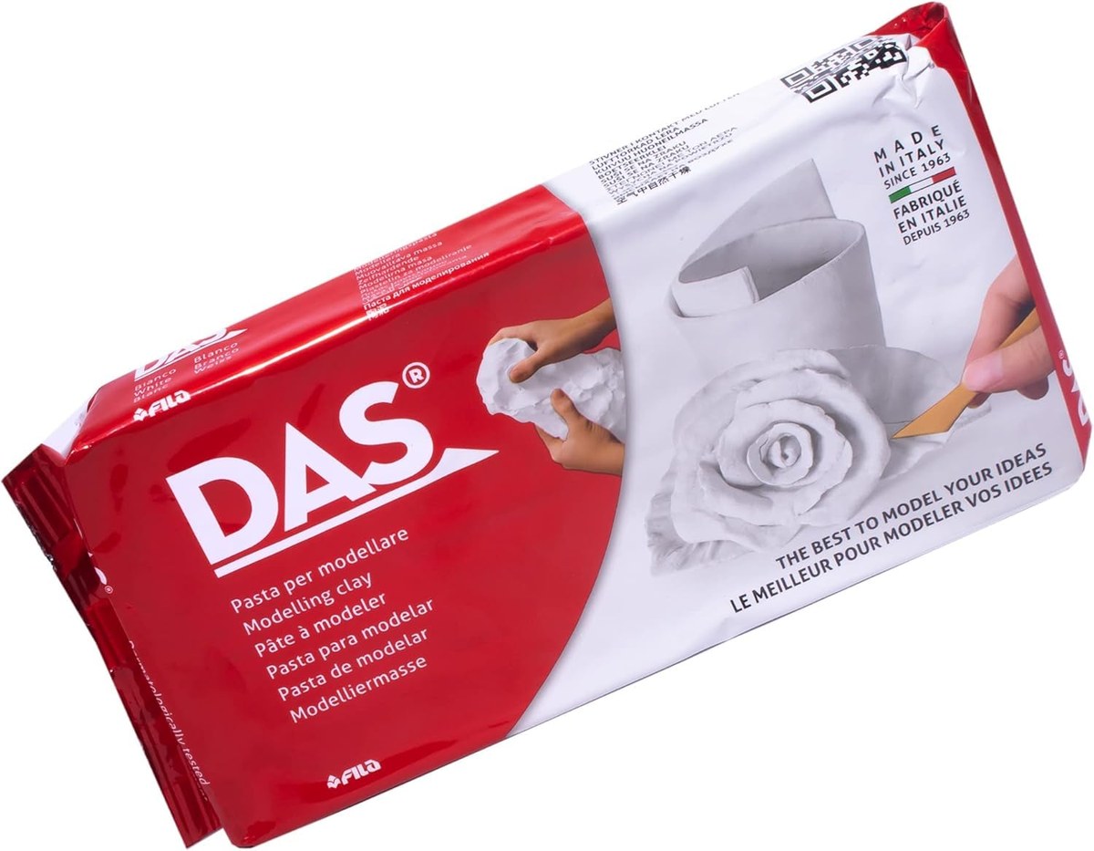 DAS white air-hardening modeling clay