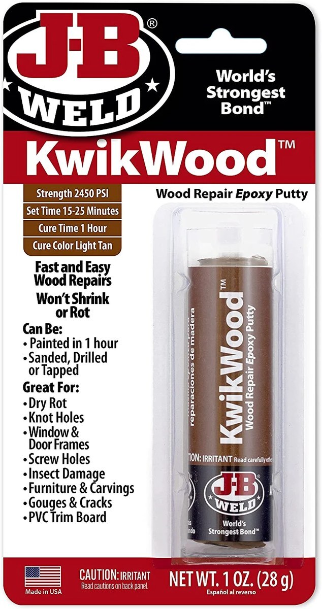 J-B Weld KwikWood vs Bondo Wood Filler