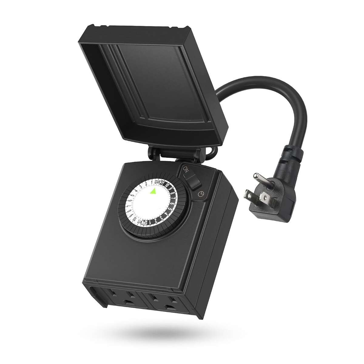BN-LINK outdoor 24-hour mechanical timer with two grounded outlets