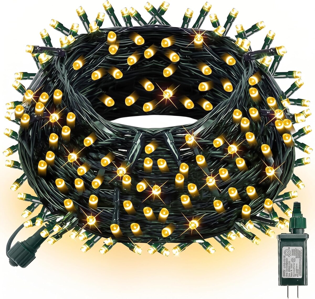Dazzle Bright warm white Christmas string lights