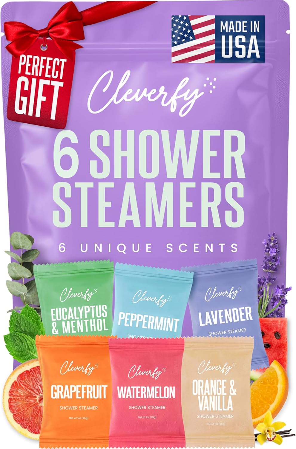 Cleverfy shower steamers, 6 tablets — listing photo