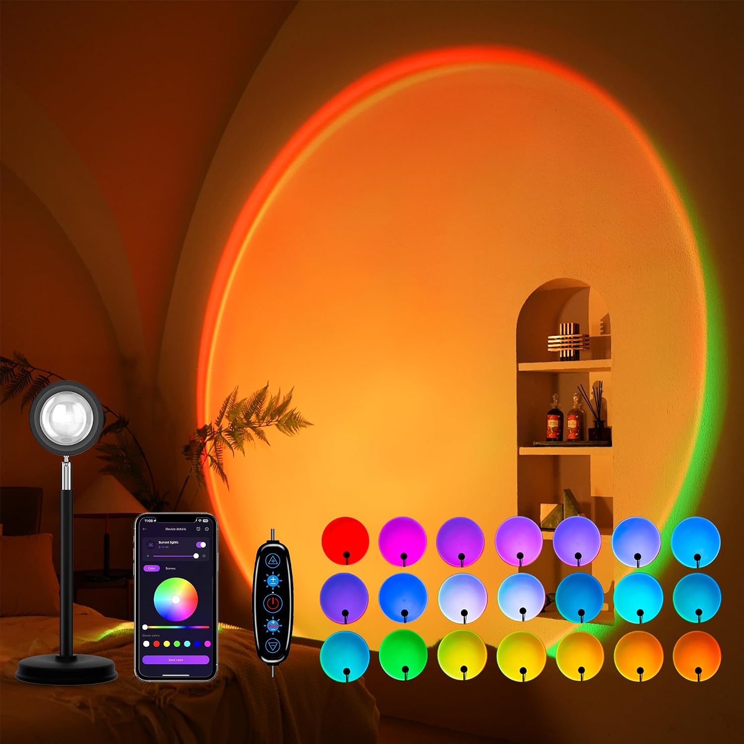 Tsrarey sunset projection lamp — listing photo