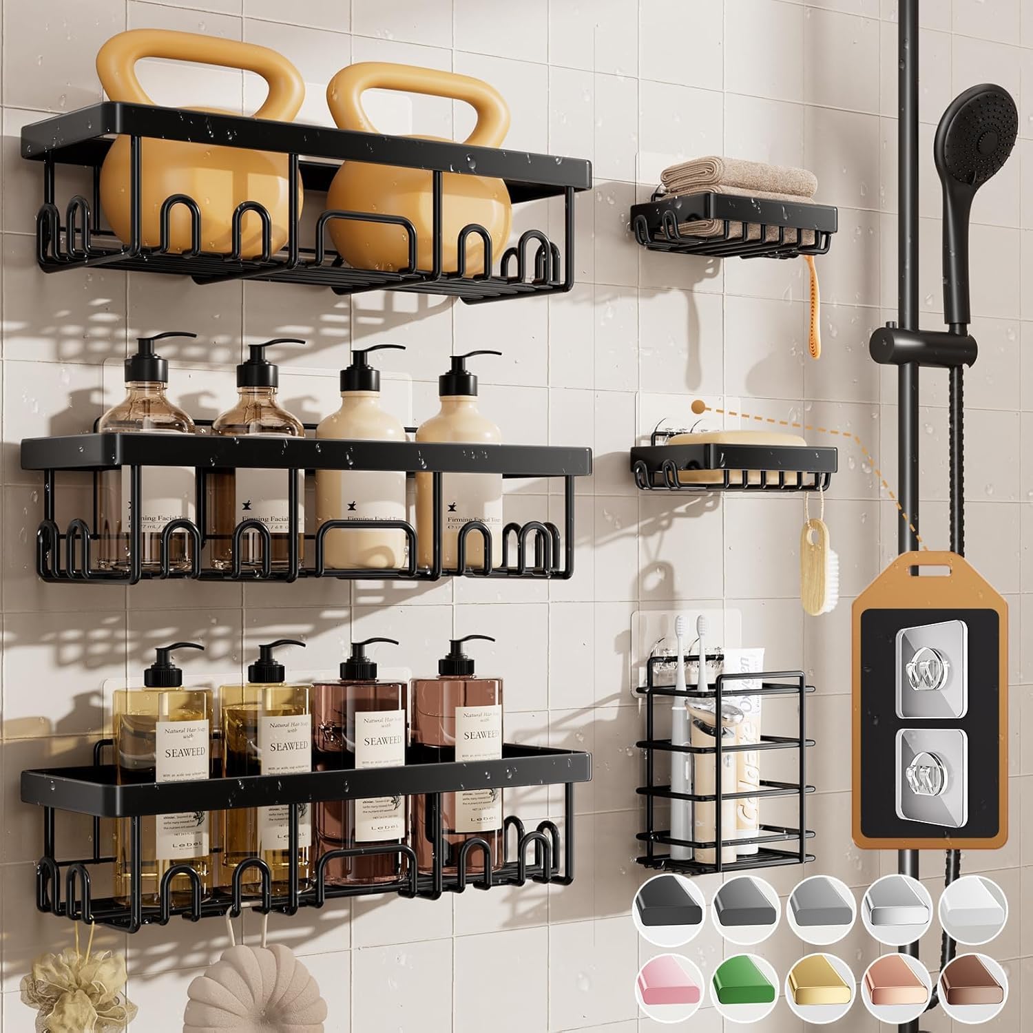 Veken shower caddy, 6-pack — listing photo