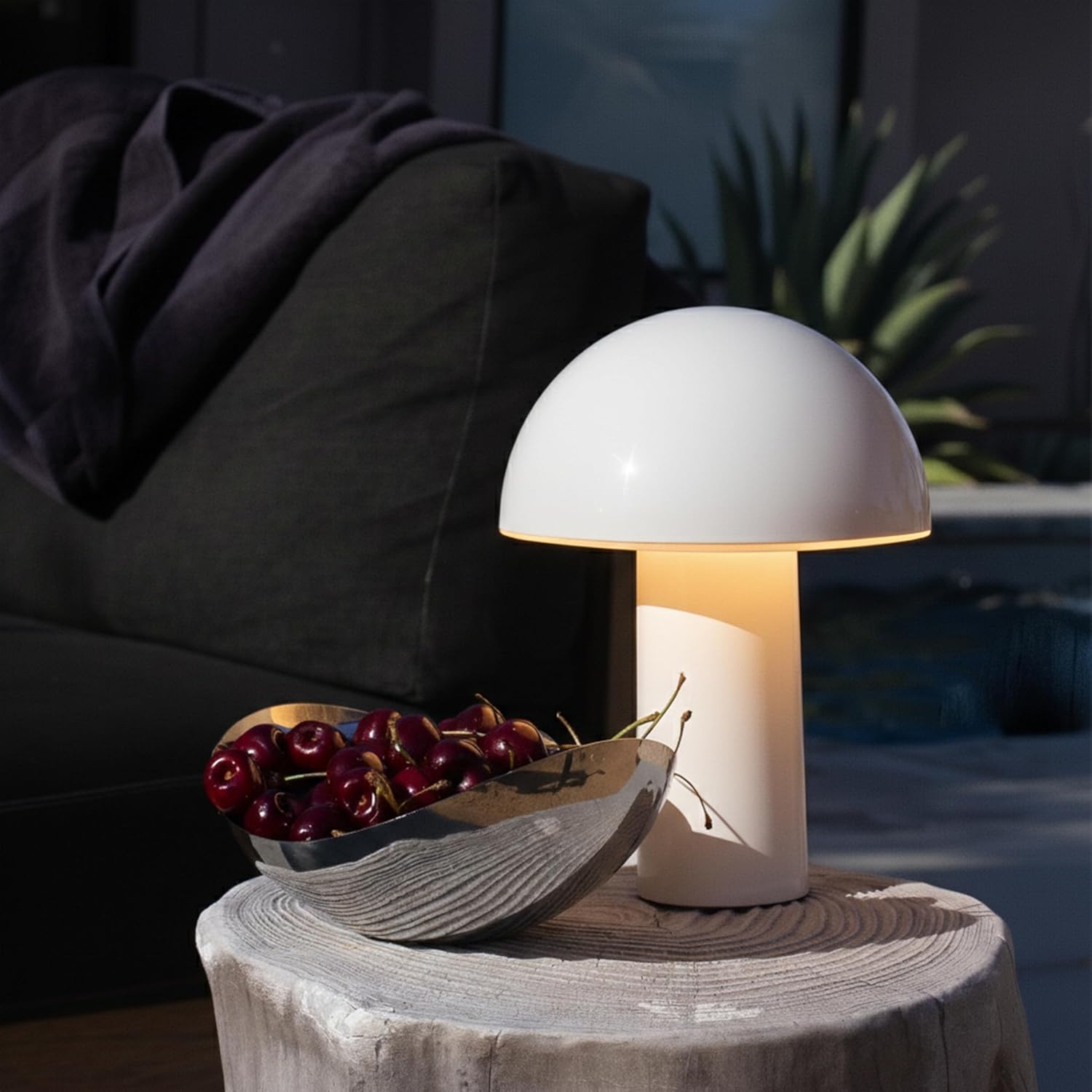 Brightech Celia portable lamp, cream — listing photo