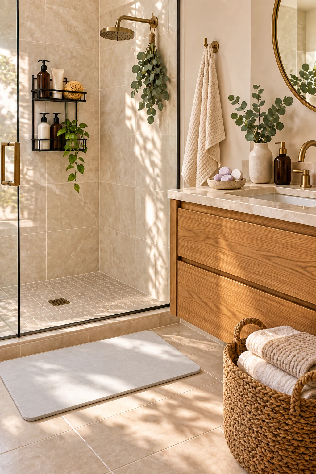 AI-generated cozy bathroom room inspiration