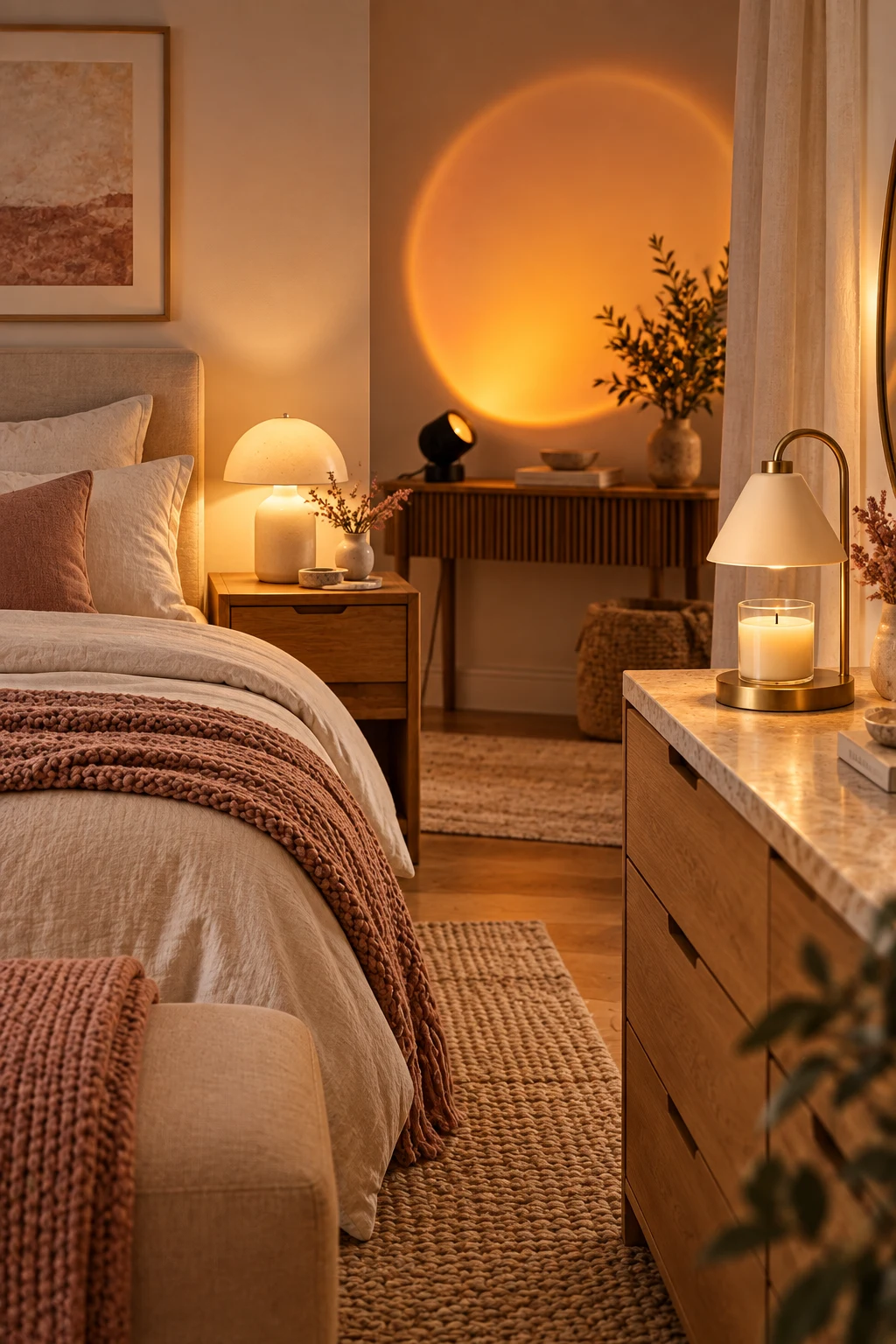 AI-generated dreamy bedroom room inspiration